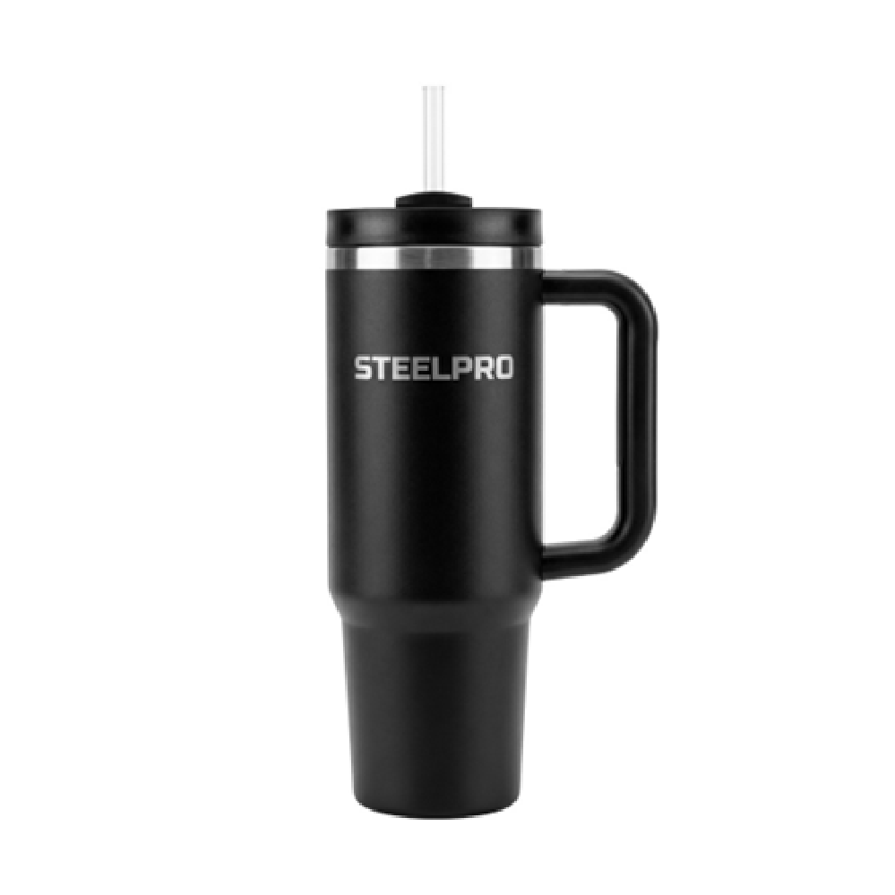 MUG TERMICO C/ BOMBILLA NEGRO