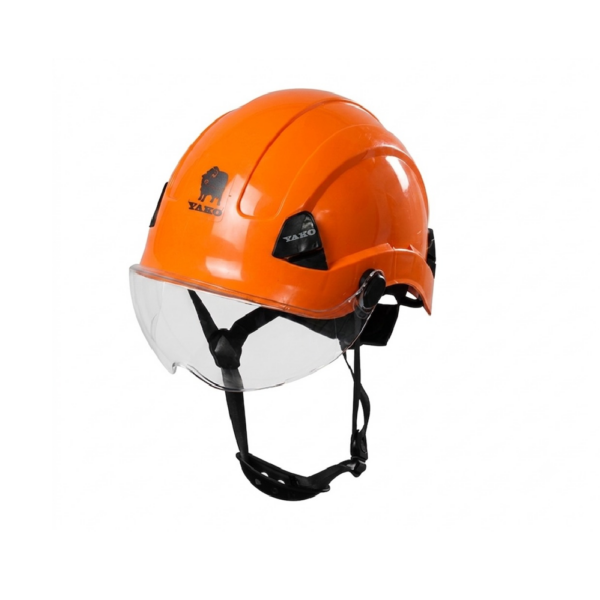 CASCO YAKO NARANJO CON VISERA STEELPRO ISP