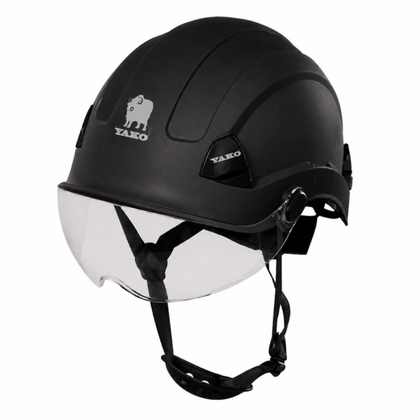 CASCO YAKO NEGRO CON VISERA STEELPRO ISP