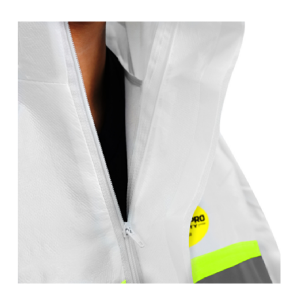 BUZO DE PROTECCION STEELPRO 7715 BLANCO DIA/NOCHE CON ISP