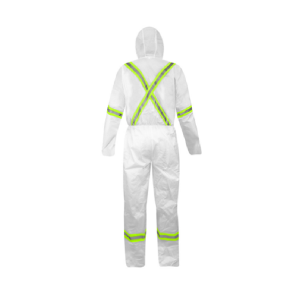 BUZO DE PROTECCION STEELPRO 7715 BLANCO DIA/NOCHE CON ISP